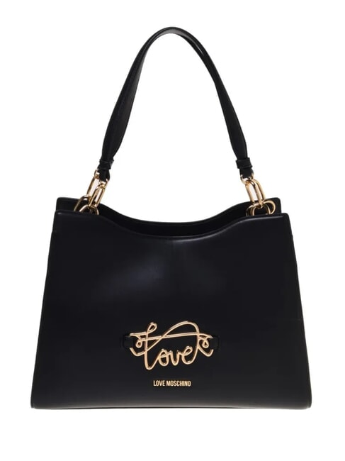 LOVE MOSCHINO CURSIVE L Borsa a spalla Nero - Borse Donna