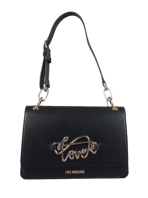 LOVE MOSCHINO CURSIVE LOGO Borsa a spalla Nero - Borse Donna