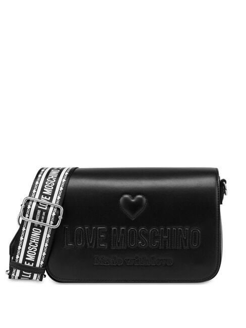 LOVE MOSCHINO MADE WITH LOVE Borsa a tracolla Nero - Borse Donna