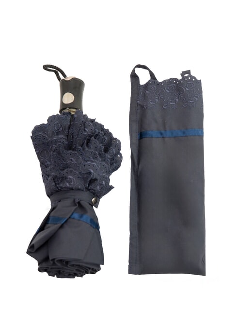 FERRÈ MINI Ombrello pieghevole apertura automatica navy12 - Ombrelli