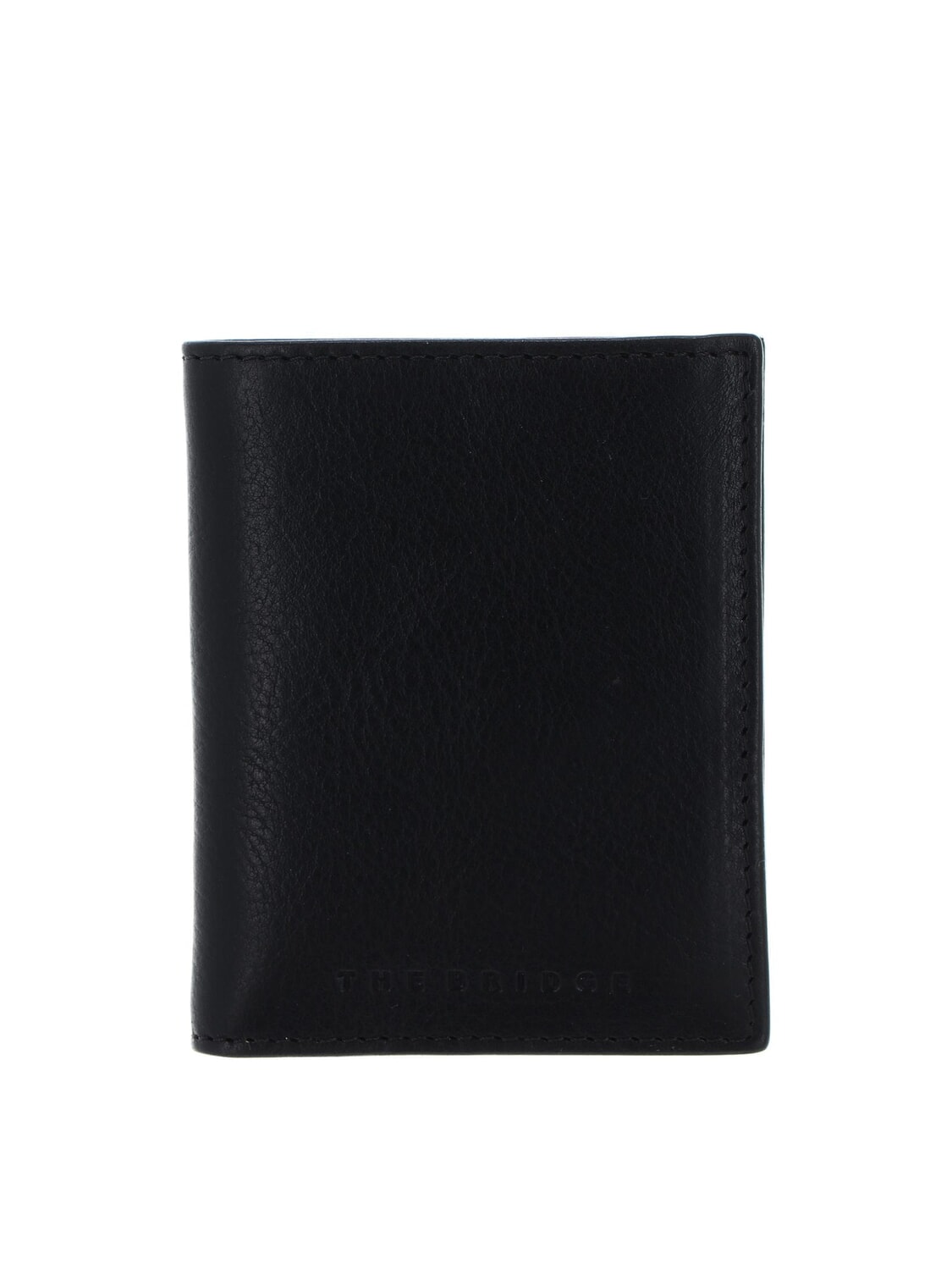 The Bridge Ettore Portacarte Verticale In Pelle Nero/Rutenio Scuro