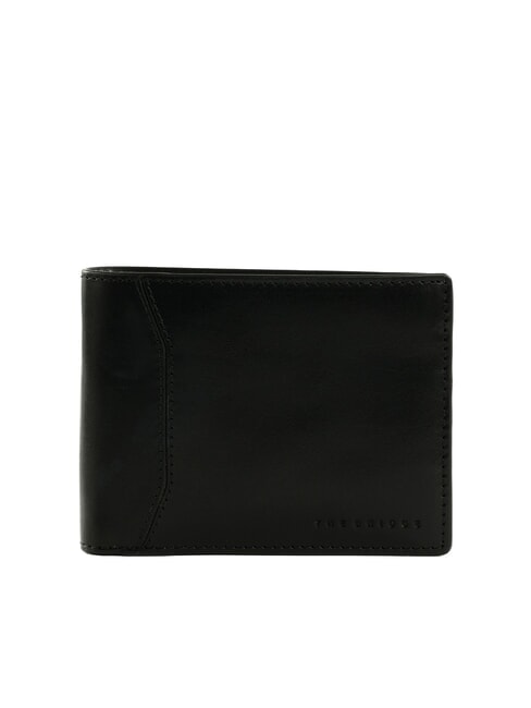 THE BRIDGE FILIPPO Portafoglio in pelle con portamonete nero/rutenio scuro opaco - Portafogli Uomo