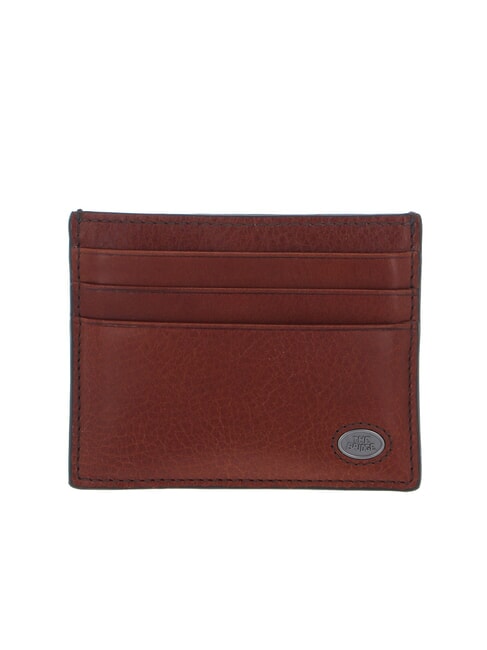 THE BRIDGE FABIO Portacarte piatto in pelle Marrone/Rutenio                - Portafogli Uomo
