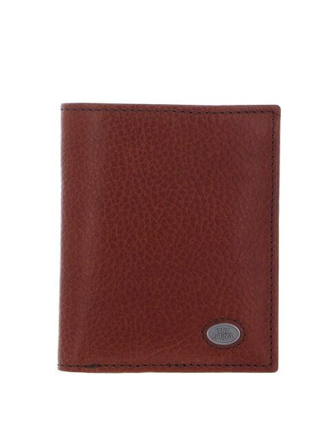 THE BRIDGE FABIO Portcarte verticale in pelle Marrone/Rutenio                - Portafogli Uomo