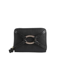 THE BRIDGE AMELIA Portafoglio mini zip around in pelle Nero Oro - Portafogli Donna - 1