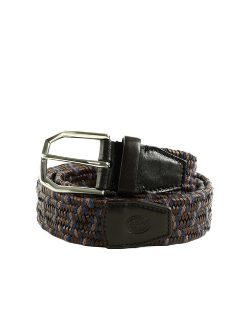 THE BRIDGE BRUNELLESCHI Cintura in pelle e corda cognac/blu/marrone abb. rutenio white - Cinture