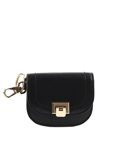 THE BRIDGE FEDERICA Portamonete in pelle con portachiavi Nero Oro - Portafogli Donna