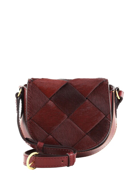 THE BRIDGE BETTINA Borsa in pelle effetto cavallino Chianti/Bordeaux/Oro          - Borse Donna