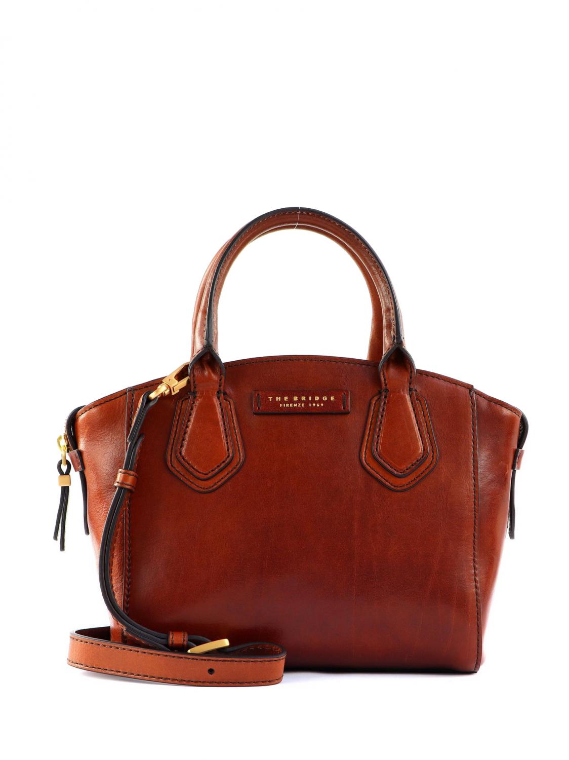 Borsa A Mano Donna In Vera Pelle Zamponi - Doppio Manico, Capiente, Colore Marrone, Made In Italy, Elegante E Pratica