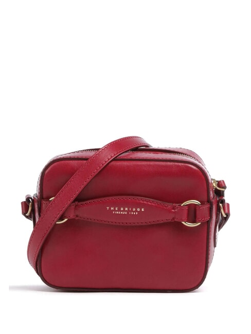 THE BRIDGE BETTINA Borsa camera case in pelle berry abb. oro - Borse Donna