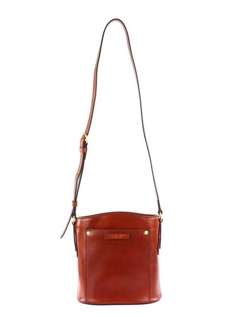 THE BRIDGE CECILIA Borsa secchiello in pelle a tracolla MARRONE - Borse Donna