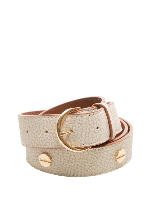 BORBONESE GRAFFITI Cintura con borchiette sabbia/coconut - Cinture