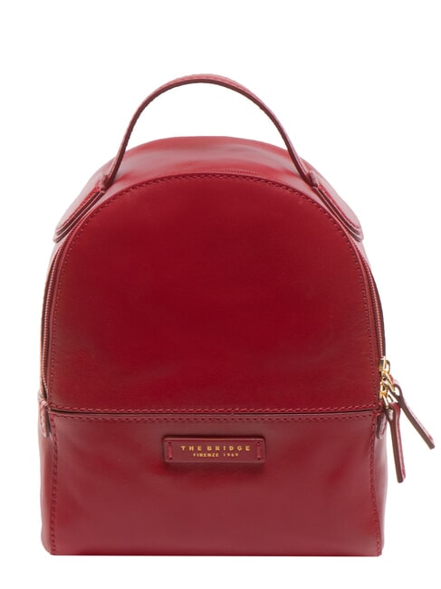 THE BRIDGE ELETTRA Zaino tondo in pelle berry abb. oro - Borse Donna