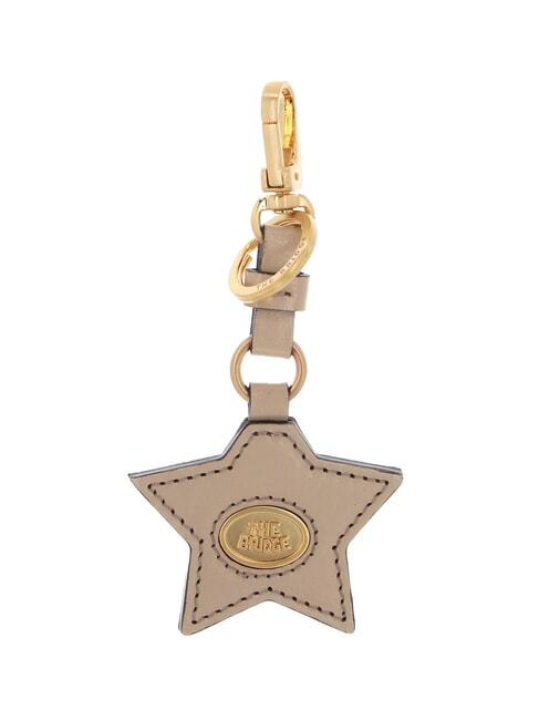 THE BRIDGE DUCCIO Portachiavi con charm stella in pelle butter abb. oro - Portachiavi
