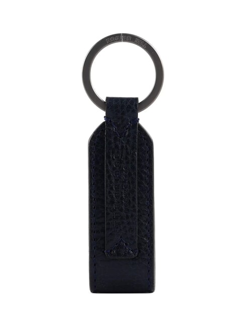 THE BRIDGE DUCCIO Portachiavi con charm in pelle blue/ruten - Portachiavi