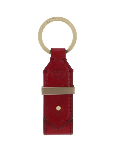 THE BRIDGE DUCCIO Portachiavi con charm in pelle flamenco abb. oro - Portachiavi