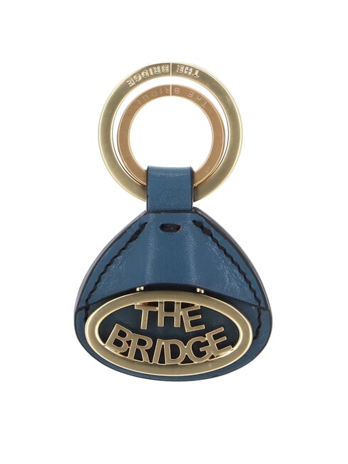 THE BRIDGE DUCCIO Portachiavi con charm in pelle sky with gold - Portachiavi