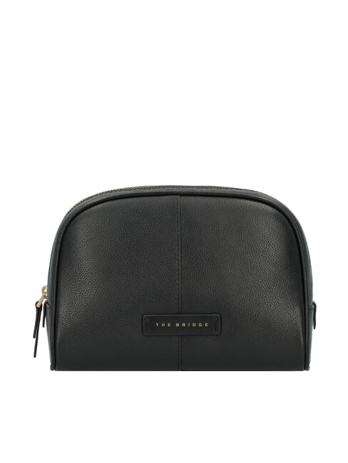 THE BRIDGE ELISABETTA Beauty medio in pelle Nero Oro - Beauty Case