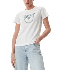 PINKO QUENTIN T-shirt con applicazione gioiello - T-shirt e Top Donna