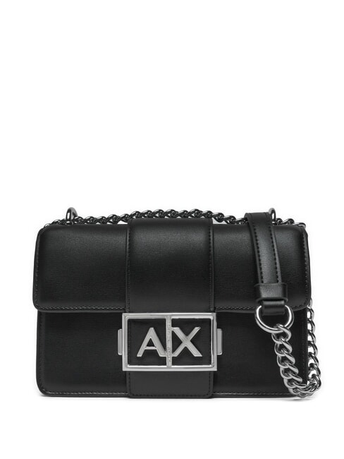 ARMANI EXCHANGE JODIE Borsa piccola a tracolla con catena black - Borse Donna