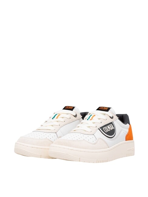 COLMAR AUSTIN MASTER Sneakers white/black/orange - Scarpe Uomo