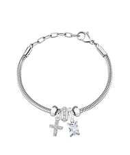MORELLATO DROPS  Bracciale in acciaio con charm cristallo - Bracciali Donna