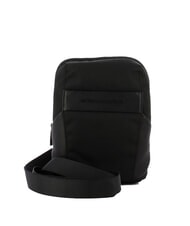 PIQUADRO WOODY Borsello in pelle e tessuto - Tracolle Uomo