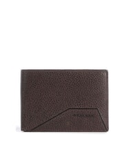 PIQUADRO RHINO Portafoglio in pelle, con flap MORO - Portafogli Uomo - 1