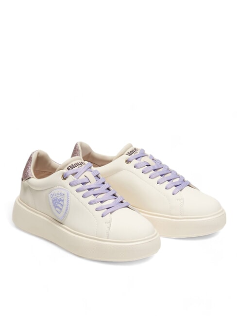 BLAUER VENUS Sneakers con inserto glitterato cream - Scarpe Donna