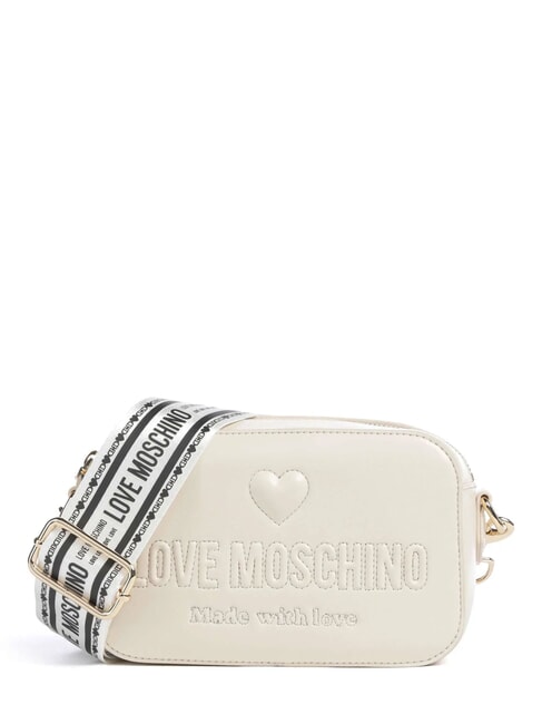 LOVE MOSCHINO MADE WITH LOVE Mini Bag a tracolla avorio - Borse Donna