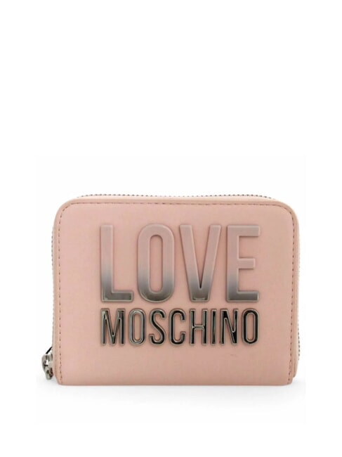 LOVE MOSCHINO ZIP AROUND Portafoglio cipria - Portafogli Donna