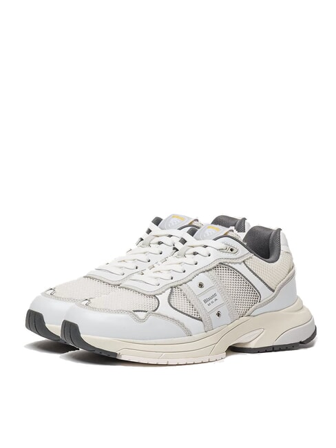 BLAUER EAGLE Sneakers running white/silver - Scarpe Uomo