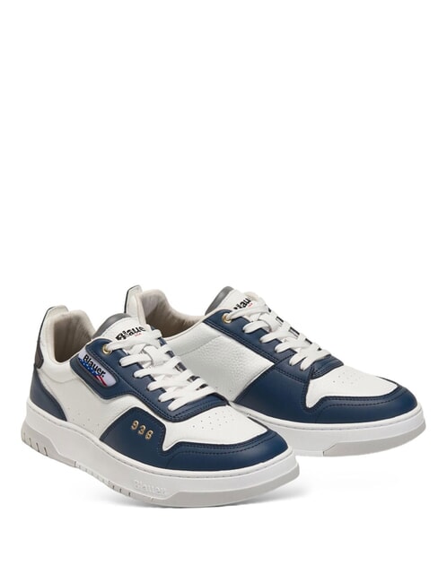 BLAUER HARPER Sneakers white/navy - Scarpe Uomo