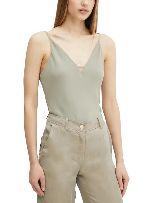 GUESS CAROLINE  Tank Top sage leaf - T-shirt e Top Donna