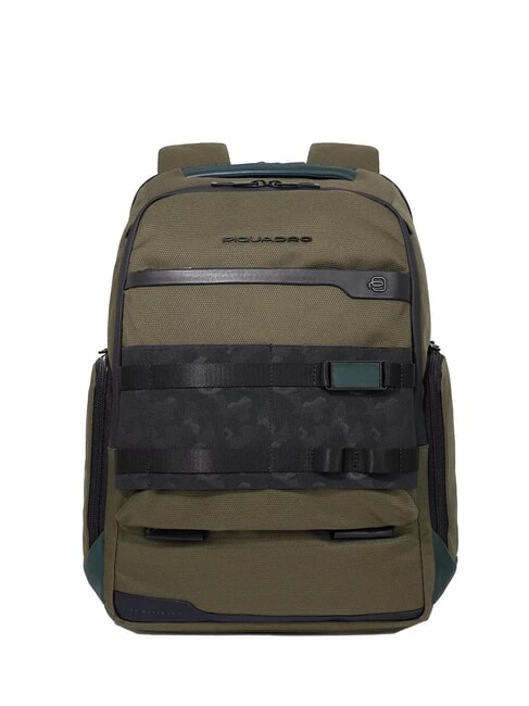 PIQUADRO FX  Zaino porta pc 15,6" VERDE - Zaini da lavoro porta PC