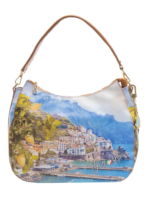 YNOT YESBAG  Borsa stampata, a spalla lemon coast - Borse Donna