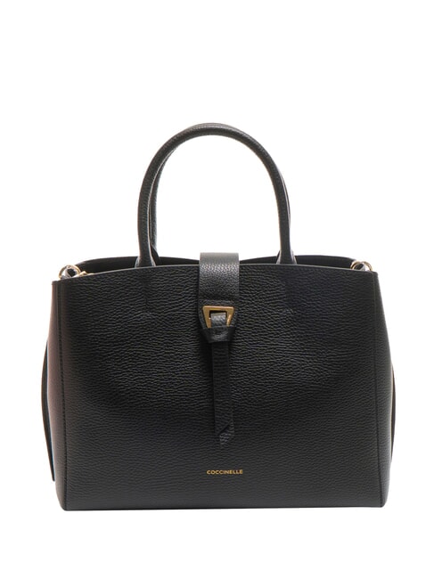 COCCINELLE ALBA Borsa tote in pelle martellata Nero - Borse Donna