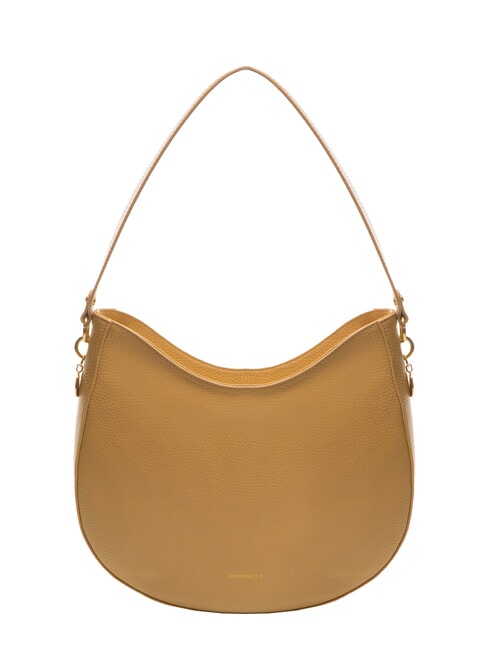 COCCINELLE ALPHA Borsa sottospalla in pelle martellata fresh beige - Borse Donna