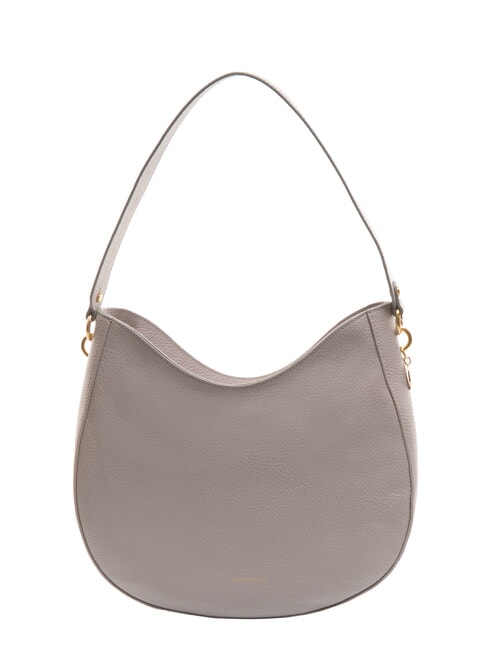 COCCINELLE ALPHA Borsa sottospalla in pelle martellata light grey - Borse Donna