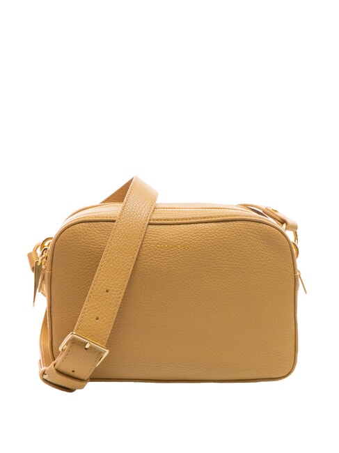 COCCINELLE ALPHA Borsa camera case in pelle martellata fresh beige - Borse Donna