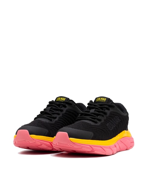 COLMAR URBANTRAIL COLORS Sneakers black-bright pink/bright yellow - Scarpe Unisex