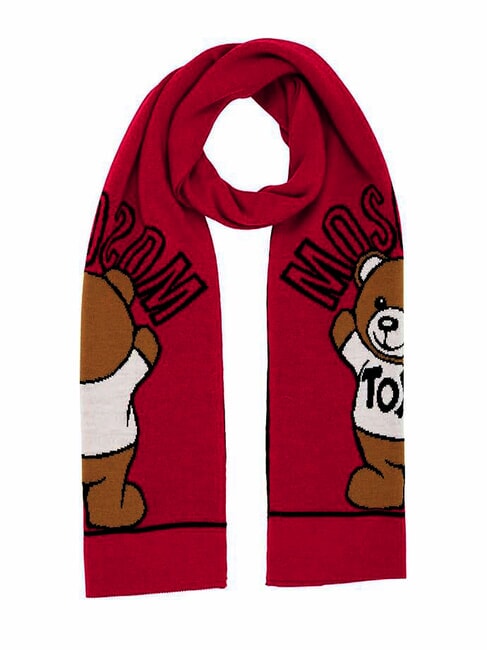 MOSCHINO TEDDY Sciarpa misto lana rosso - Sciarpe