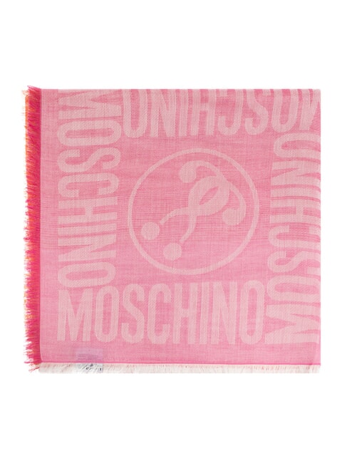 MOSCHINO LOGO ALL OVER Stola rosa - Sciarpe