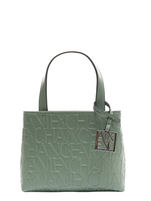 ARMANI EXCHANGE LOGO EMBOSSED Borsetta a mano, con tracolla sage - Borse Donna