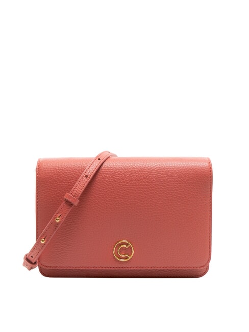 COCCINELLE TULIP Borsa in pelle martellata con flap  pot - Borse Donna