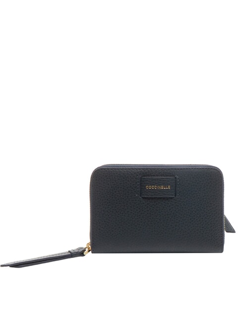 COCCINELLE VOILE Portafoglio medio zip around in pelle midnight blue - Portafogli Donna