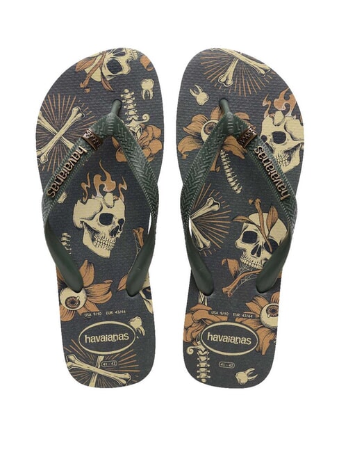 HAVAIANAS TOP TRIBO Infradito green olive/green olive - Scarpe Uomo