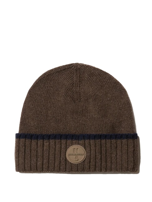 NORTH SAILS BEANIE Cappello con risvolto walnut melange - Cappelli