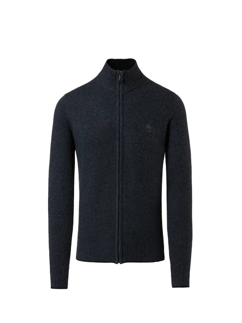 NORTH SAILS 7GG Maglione con zip dark grey melange - Maglie Uomo
