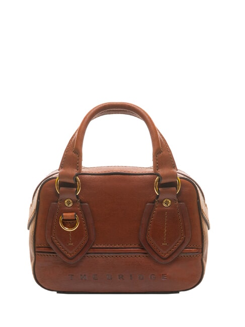 THE BRIDGE DAPHNE Borsa mini bauletto in pelle con tracolla MARRONE - Borse Donna